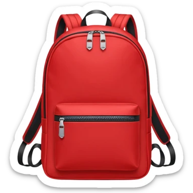 red bagpack sticker