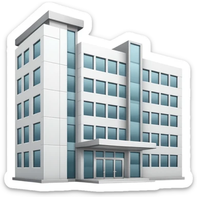 hospital buliding sticker