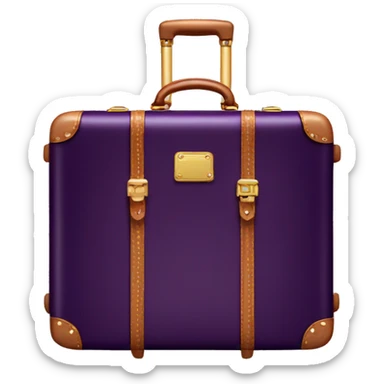 Dark Purple Louis Vuitton suitcase sticker