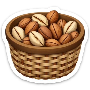 nut basket sticker