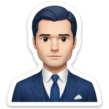henry cavill in suit sticker