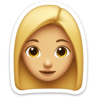 shy cute girl sticker