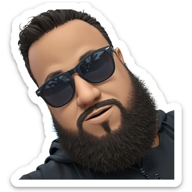 cool guy with sunglasses sticker