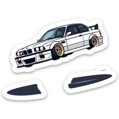 A. BMW drifting sticker
