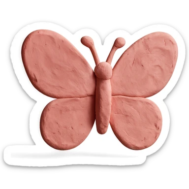 pink butterfly sticker