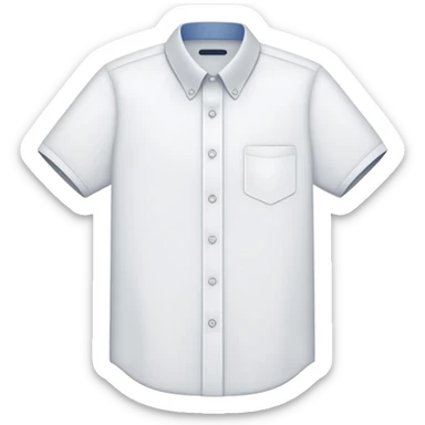 white collared shirt short sleeves sticker