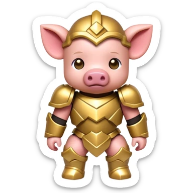 Minecraft baby Piglin sticker