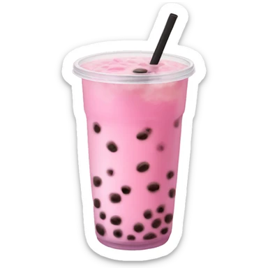 Pink Boba Tea  sticker
