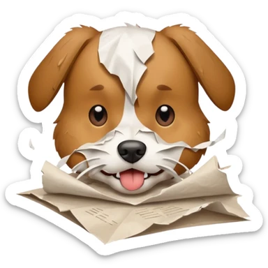 Dog ate homework  sticker