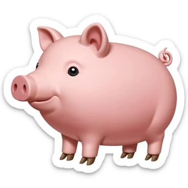Ein  Sparschwein, in das von oben eine Münze fällt. Daneben oder leicht dahinter ein kleines Schild, das Sicherheit symbolisiert. sticker