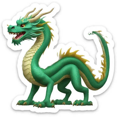 Chinese dragon full body sticker