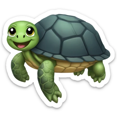 Jiggly turtle sticker