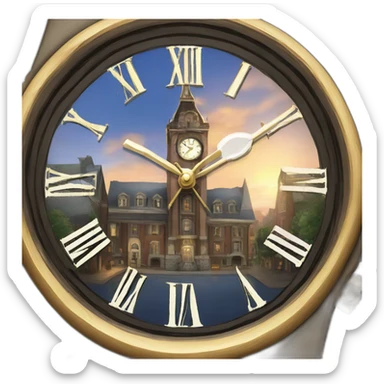 Horloge Mystic Falls city sticker