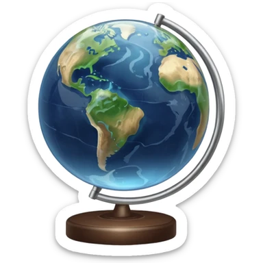 Globe sticker