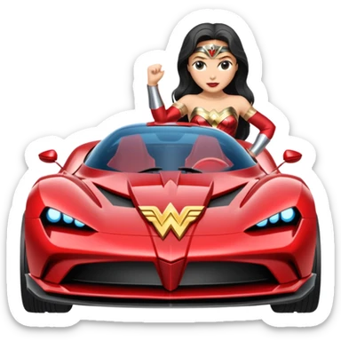 Wonder woman’s off road capable hypercar  sticker