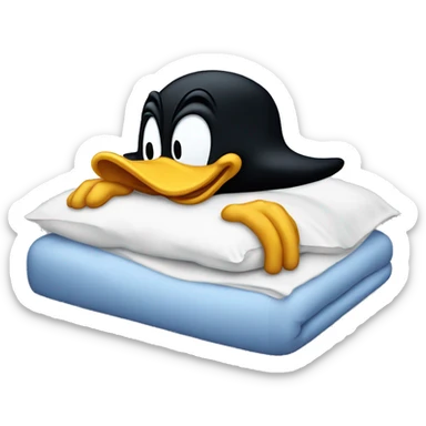 donald duck sleep sticker