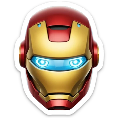 The HUD inside Ironman's helmet sticker