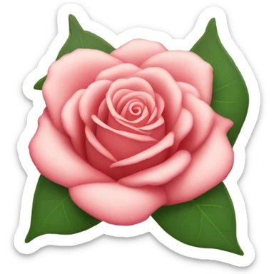 Rose with a heart sticker