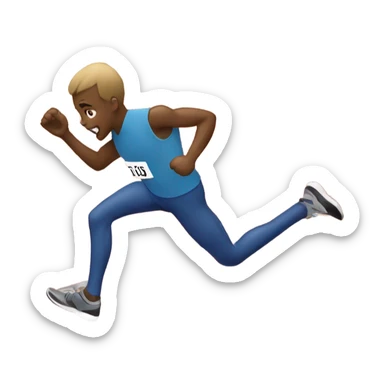 Fall before the finish line race sticker