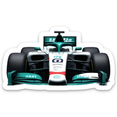 F1 car with Destiny 2 stickers on it sticker