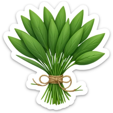 chives leaves herb bouquet sticker