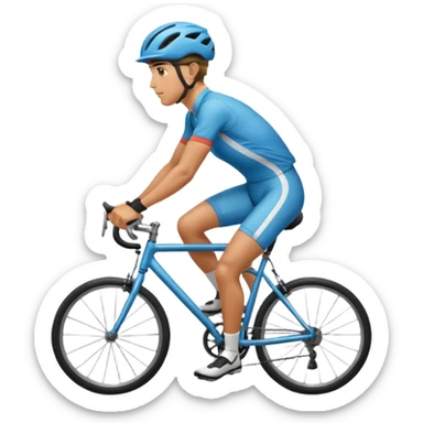 cyclist sticker