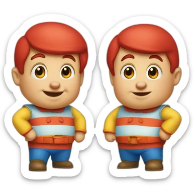 Disney Tweedle Dee and Tweedle Dum sticker