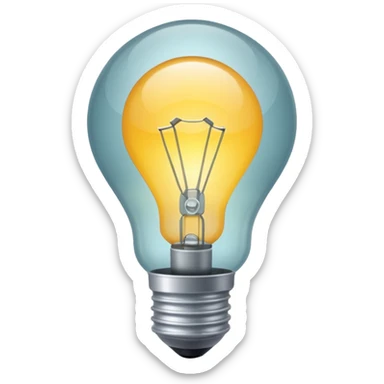 Bombilla apagada  sticker