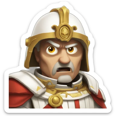 Pope angry doomguy sticker