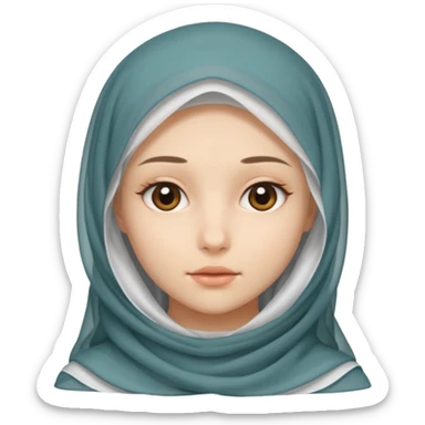 Veiled girl  sticker
