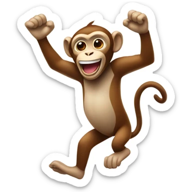 monkey dancing  sticker