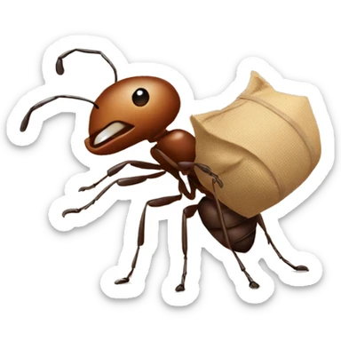 ant with bindle sticker