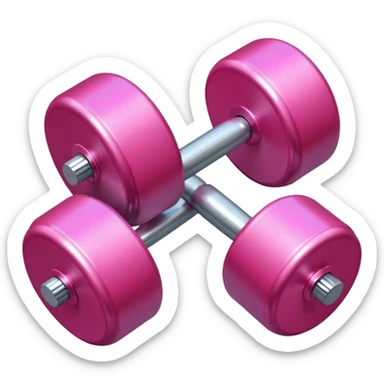 Peso de academia rosa sticker