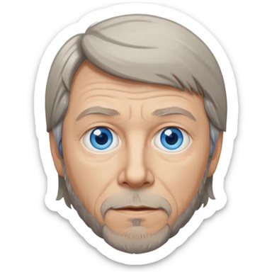 Bjorn Ulvaeus with blue eyes sticker