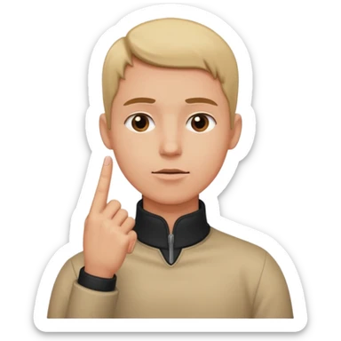 put your big finger on the neck  sticker