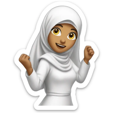muslim girl dance sticker