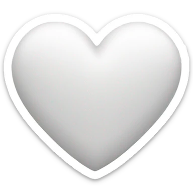 White heart sticker