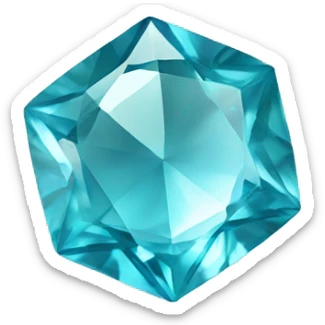 Aquamarine gemstone  sticker