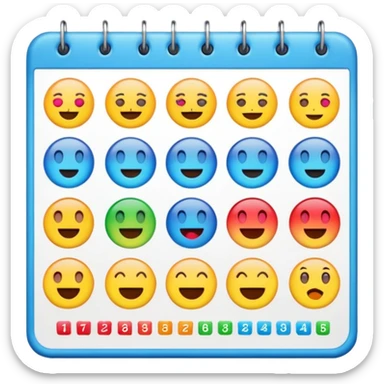 an emoji to represent a support team week rota sticker