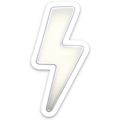 White electric  sticker
