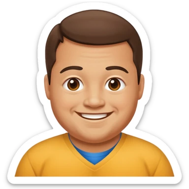 Make me a nice super cool and very huge man who knows all the things about everyone that has down syndrome  sticker