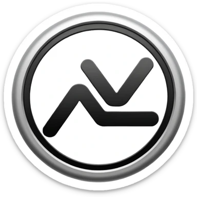 the classic fast forward emoji ⏩  in black and white sticker