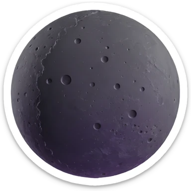planet Mercury with craters sticker