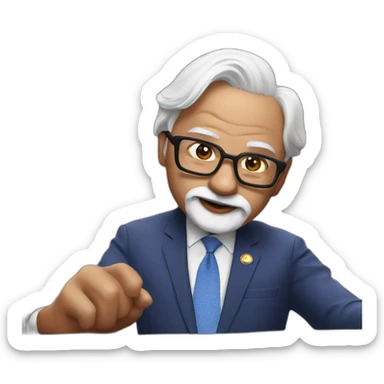 Prime minister Modi in spider man suit sticker