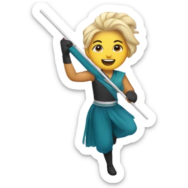 Colorguard spin sticker