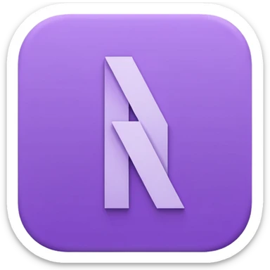 Netflix pretty aesthetic "N" logo in pastel purple sticker