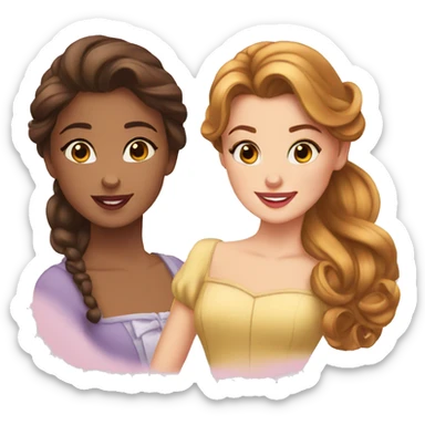 belle and anastasia sticker
