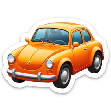 um carro andando em uma autoestrada com um lindo pôr do sol sticker