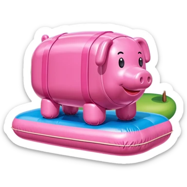  inflatable SPAM meat jeff koons style sculpture Paris art landscape painting  sticker