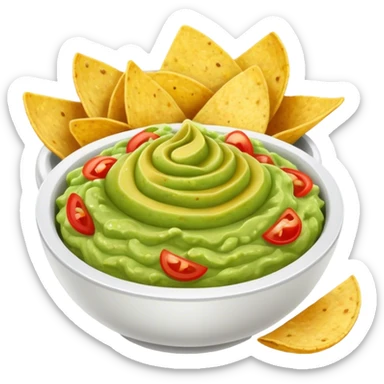 Chips and ￼guacamole  sticker